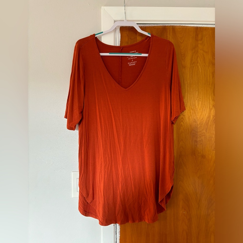 Super Soft Torrid Tunic Length Shirt - Size 2